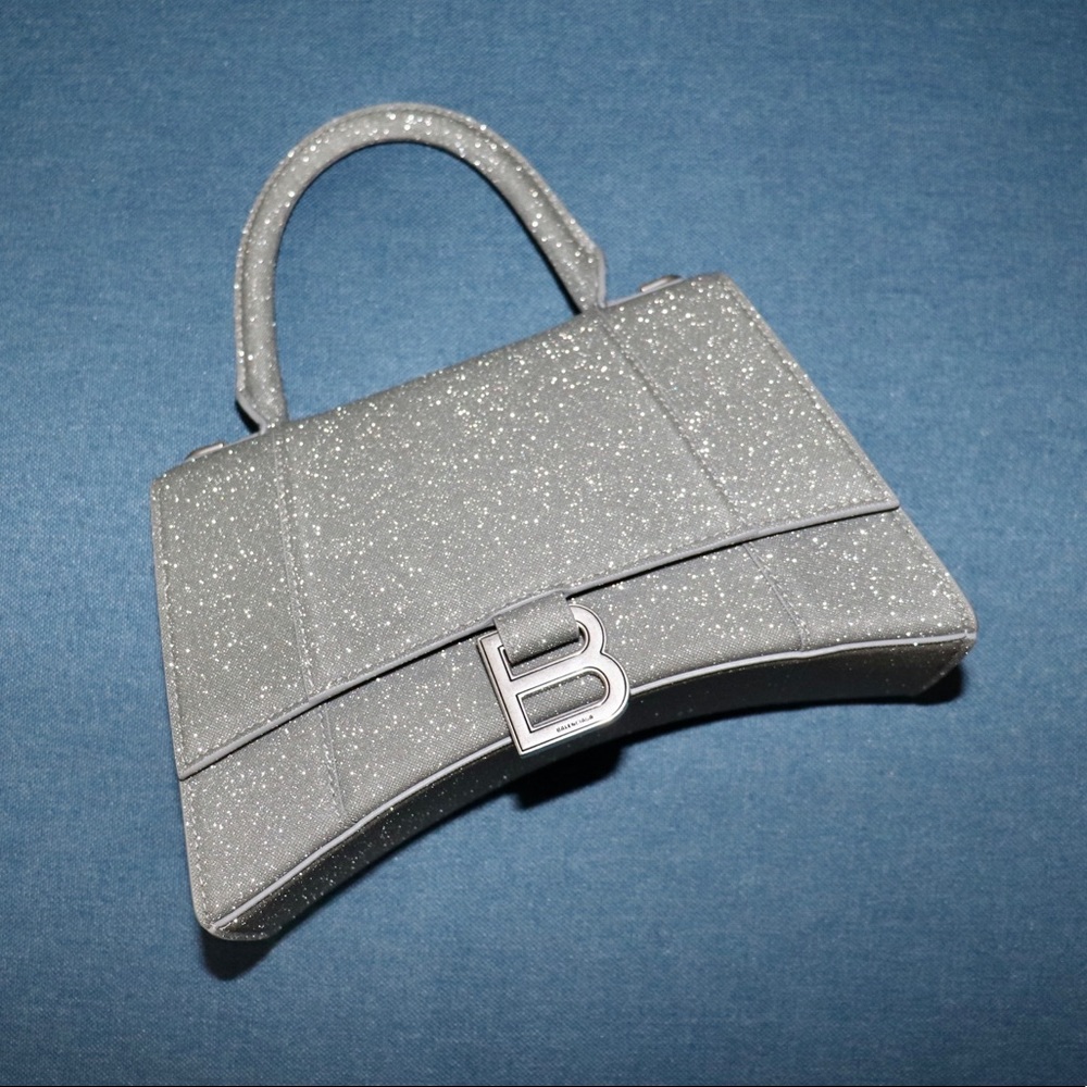 Balenciaga glitter top handle bag